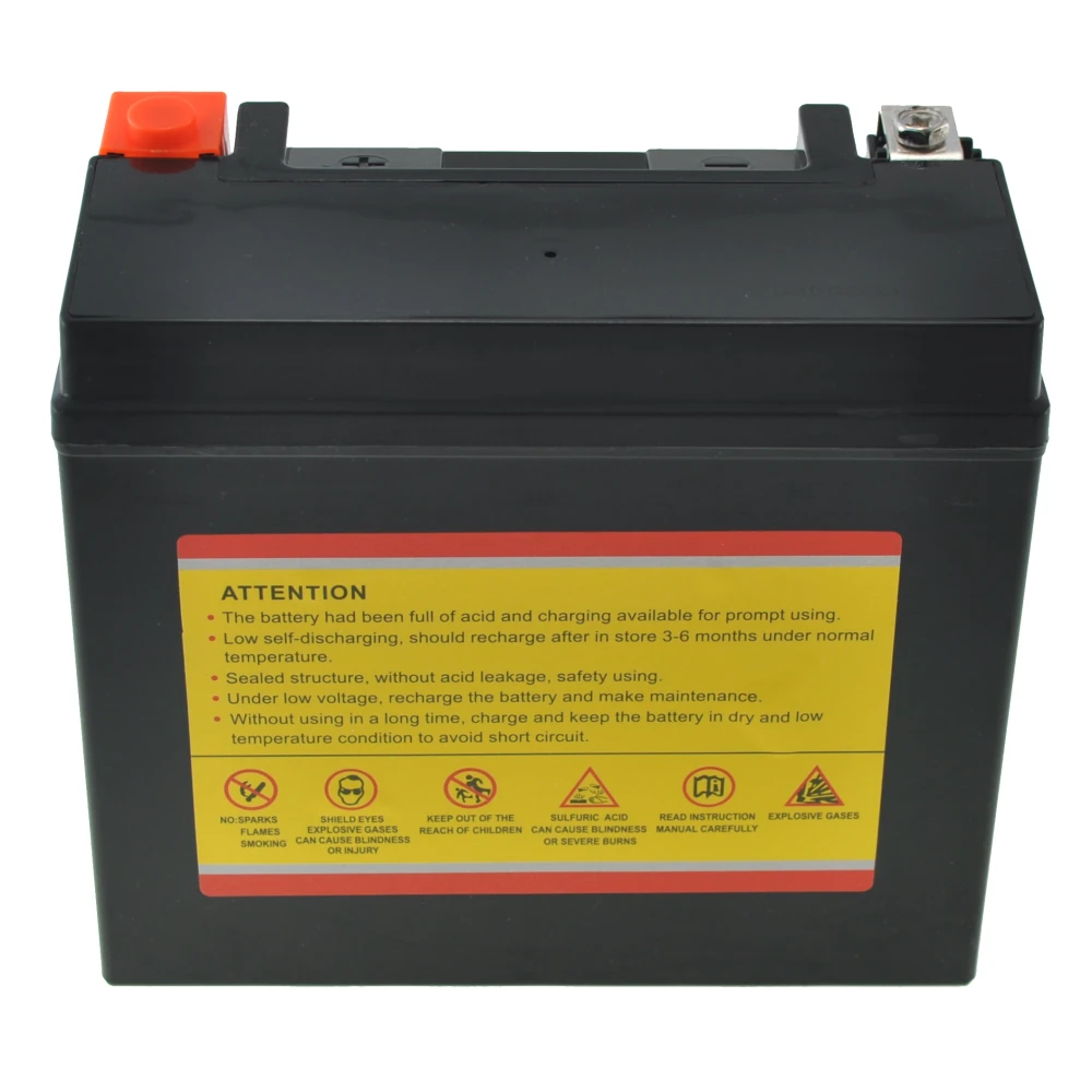 Bateria de gel YTX20L-BS con bornes positivos a la derecha