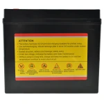 High-performance, long-life YTX20L-BS gel motorcycle battery 12V 20Ah
