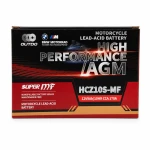 Motorcycle Battery AGM 12V 9Ah OUTDO HCZ10S-MF - Compatible Yuasa YTZ10S(-BS) / GTZ10S / ETZ10S