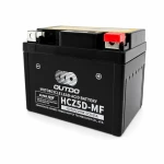 Motorcycle Battery AGM 12V 5Ah OUTDO HCZ5D-MF - Compatible Yuasa YTZ7S-BS / GTZ7S / ETZ5L-BS