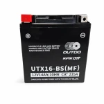 Motorcycle Battery AGM 12V 14Ah OUTDO UTX16-BS(MF) - Compatible Yuasa YTX16-BS / GTX16-BS / ETX16-BS / 16-B