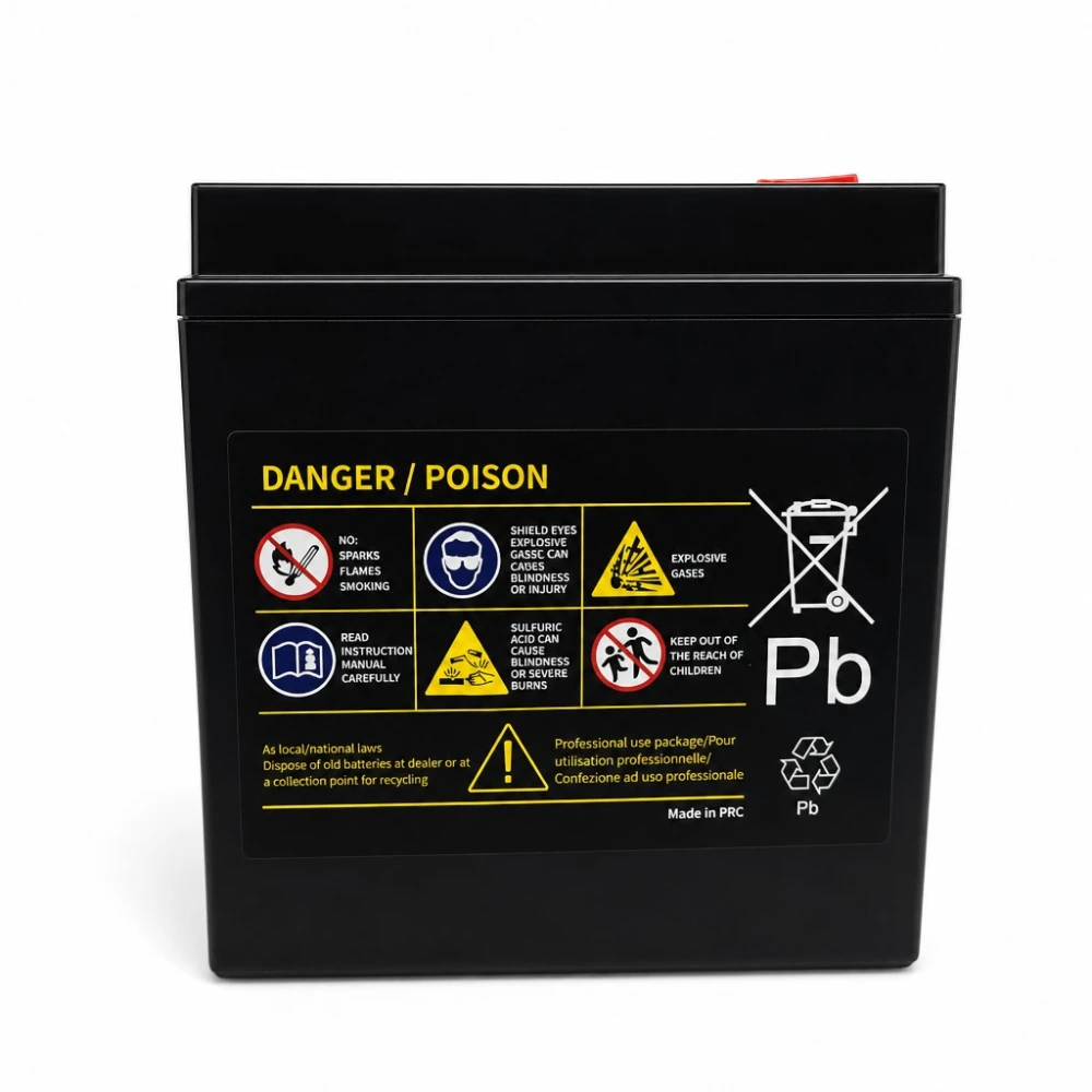 Motorcycle Battery AGM 12V 14Ah OUTDO UTX16-BS(MF) - Compatible Yuasa YTX16-BS / GTX16-BS / ETX16-BS / 16-B