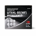 Motorcycle Battery AGM 12V 4Ah OUTDO UTX4L-BS(MF) - Compatible Yuasa YTX4L-BS / GTX4L-BS / ETX4L-BS