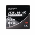 Motorcycle Battery AGM 12V 5Ah OUTDO UTX5L-BS(MF) - Compatible Yuasa YTX5L-BS / GTX5L-BS / ETX5L-BS