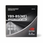 Motorcycle Battery AGM 12V 9Ah OUTDO YB9-BS(MF) - Compatible Yuasa YB9-B / GS GM9Z-3B-1 / GS YB9-B / 12N9-4B-1 (flooded)