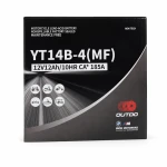 Motorcycle Battery AGM 12V 12Ah OUTDO YT14B-4(MF) - Compatible Yuasa YT14B-BS / GT14B-BS / GT14B-4 / ETZ14B-BS / ET14B-4