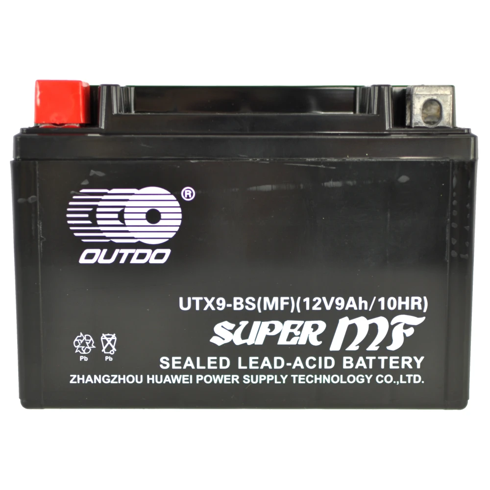 High-Performance, Long-Lasting UTX9A YTX9-BS Gel Motorcycle Battery