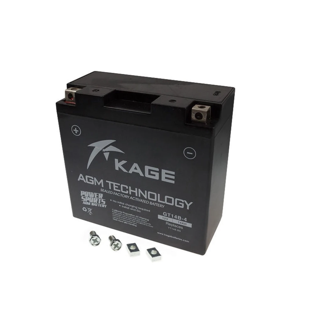 YT14-B4 Gel Motorcycle Battery - High Performance, Long-Life Gel Battery
