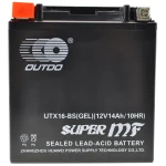 YTX16-BS Gel Motorcycle Battery - High-Performance Gel Battery