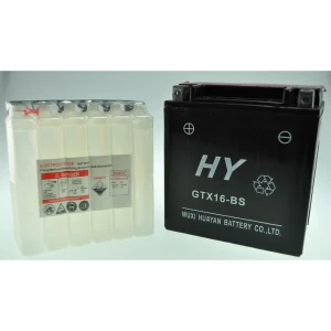 YTX16-BS Motorcycle Battery: power and durability for your bike