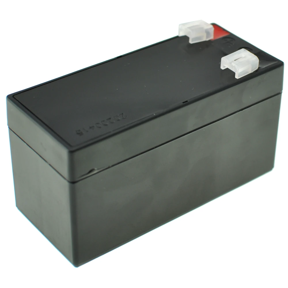 Batería Plomo SY1.3-12 recargable 12V 1.3Ah con terminales rojo y negro