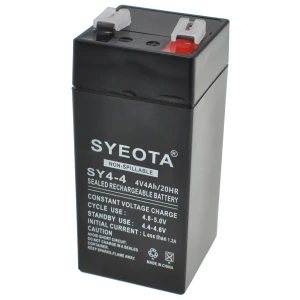 Rechargeable 4V 4Ah Lead Acid Battery SY4-4 for alarms, scales and toys