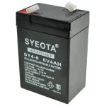 6V 4Ah Rechargeable Lead Acid Battery SY4-6 for alarms, scales and toys