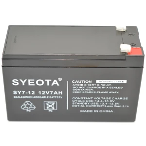 12V 7Ah Rechargeable Lead Acid Battery SY7-12 for Alarms, UPS and More