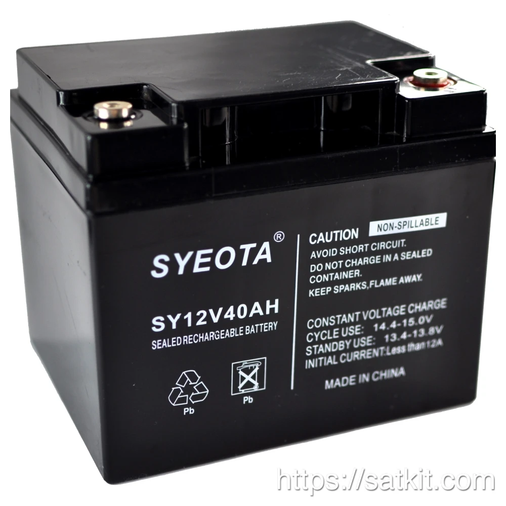 High-Performance Rechargeable 12V 40Ah Sealed Lead Acid Battery Sy40-12