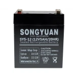 Rechargeable 12V 5Ah Sealed Lead Acid Battery SY5-12 for UPS and e-scooter