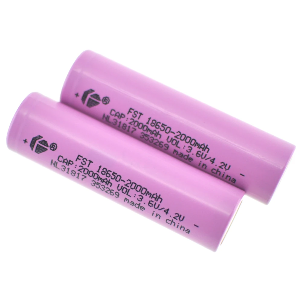 Batería recargable 18650 2000mAh 3,7V Satkit detalle lateral