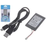 PS3 rechargeable controller battery 1800mAh with USB charging cable for PlayStation 3