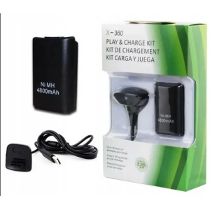 Xbox 360 rechargeable battery pack for wireless controller, black