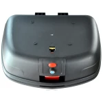 46L Universal Silver Motorcycle Top Box - XXL for 2 Helmets with Lock