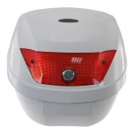 Universal 28L Motorcycle Top Box White - Helmet Case for 1 Helmet