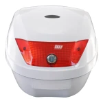 Universal 28L Motorcycle Top Box White - Helmet Case for 1 Helmet
