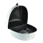 Universal 28L Motorcycle Top Box White - Helmet Case for 1 Helmet