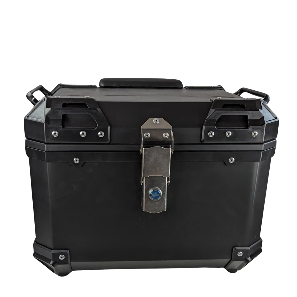 Universal Motorcycle Top Box 45L - Square Helmet Case for 1 Helmet