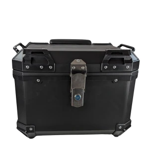 Universal Motorcycle Top Box 45L - Square Helmet Case for 1 Helmet