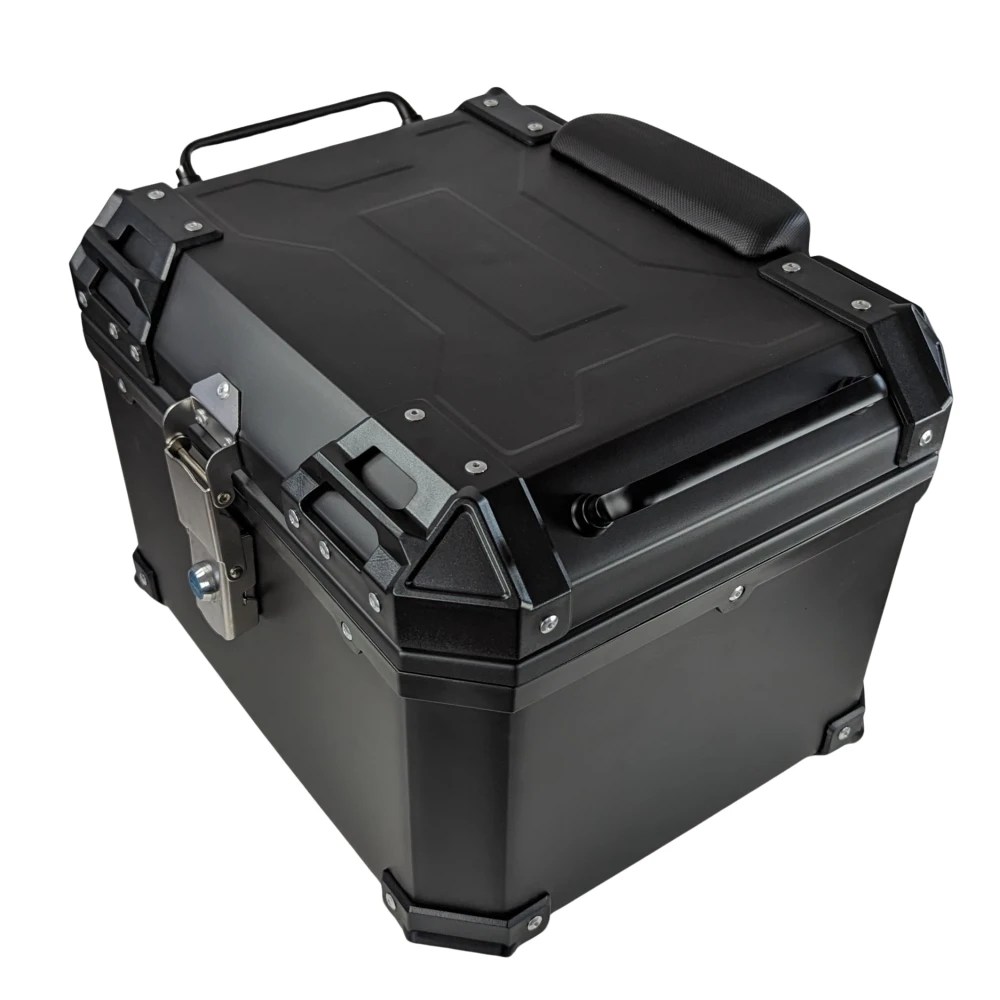 Universal Motorcycle Top Box 45L - Square Helmet Case for 1 Helmet