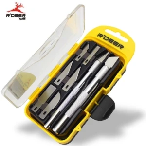 8-in-1 Scalpel with SK5 Steel Blades - Multifunction Tool for Hobby and Electronics