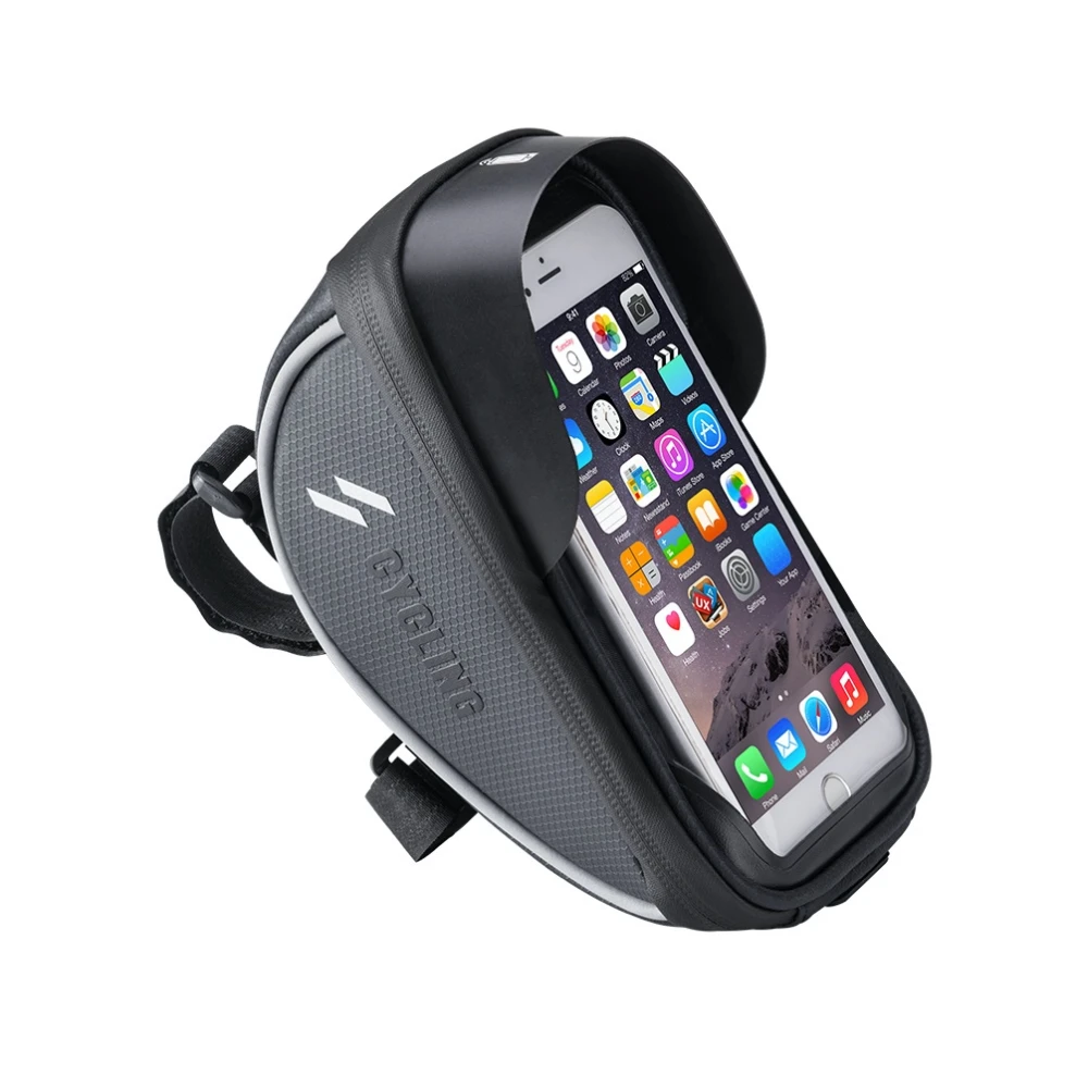 Bike phone bag with touchscreen and sun visor 0.5L