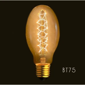 Edison Vintage Filament Bulb BT75 E27 40W for industrial decor