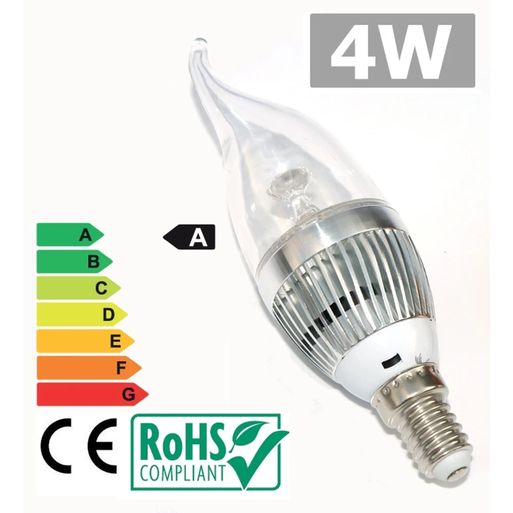 E14 LED Bulb 4W 6500K Bright Light, Low Energy and Long Life