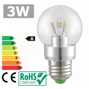 E27 LED Bulb 3W 3300K Warm White with 360° Lighting and Low Consumption