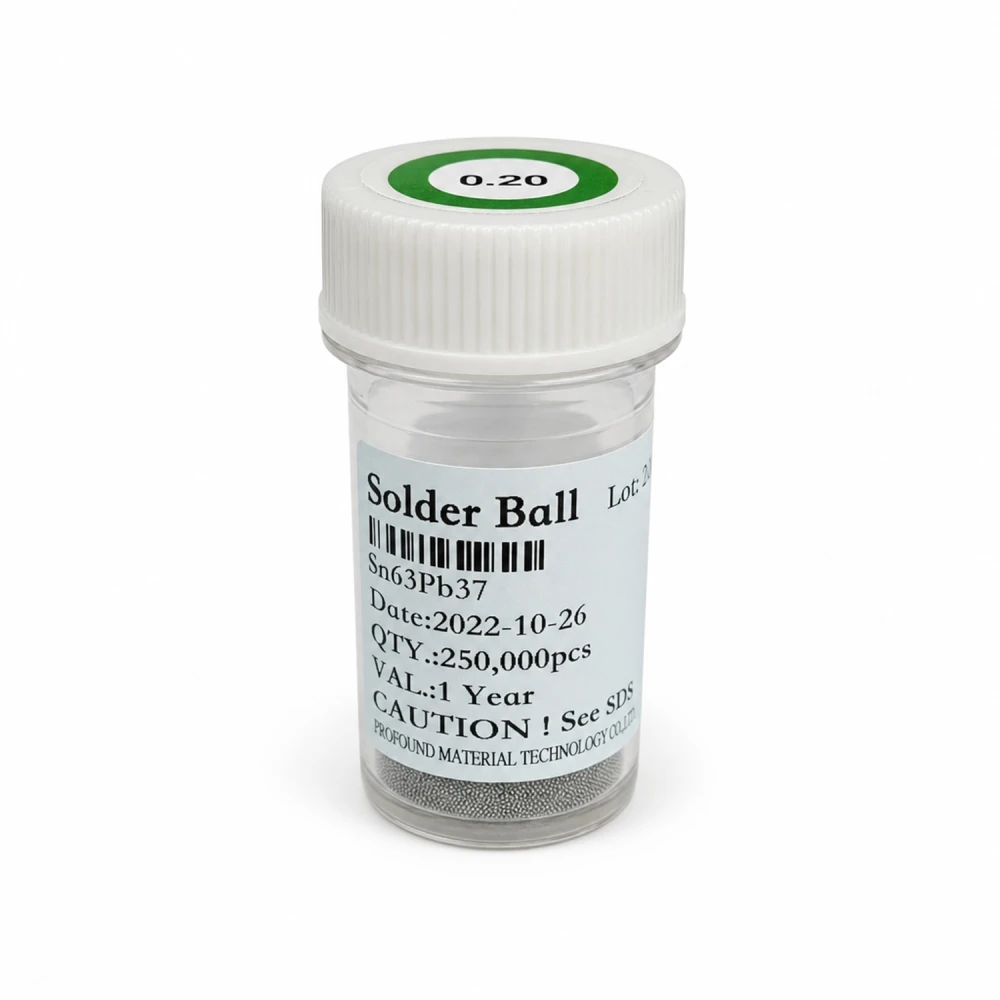 Leaded solder balls 0,20mm 250,000 units for BGA reballing