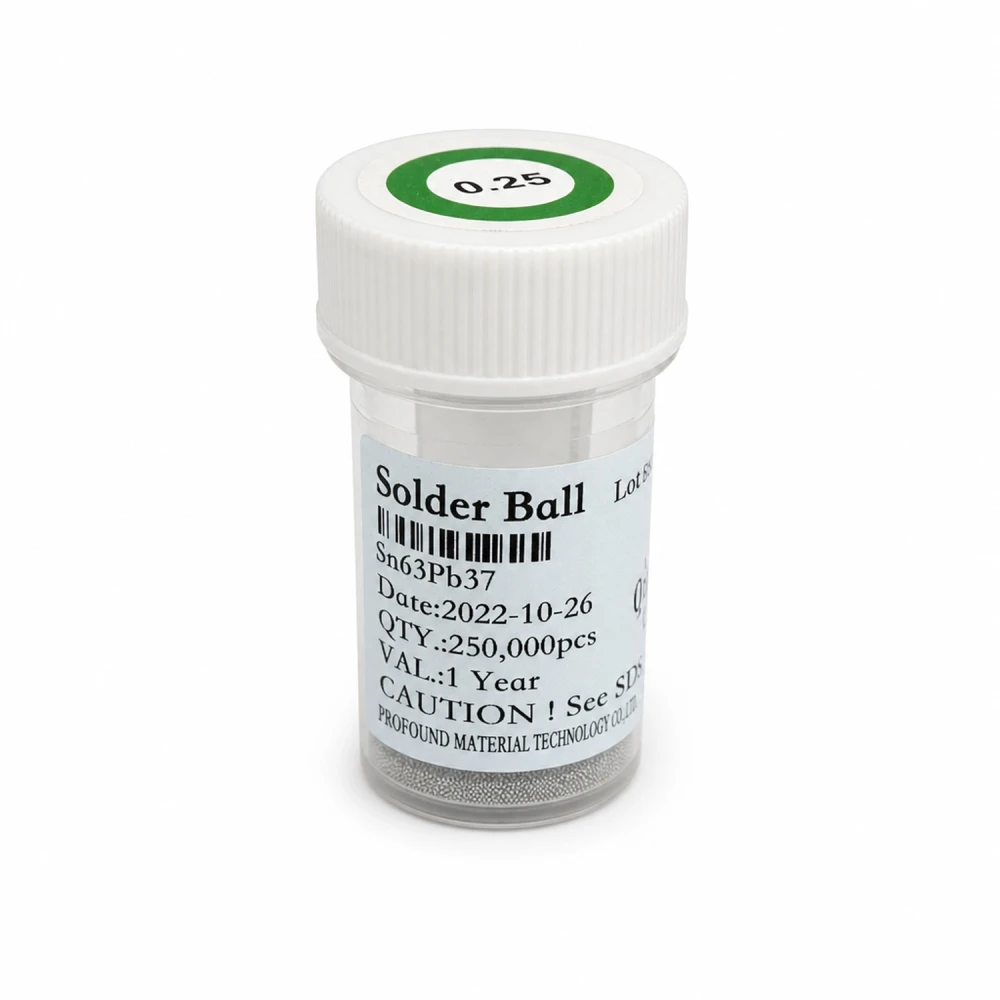 Leaded solder balls 0,25mm 250,000 units for BGA reballing