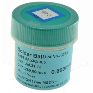 Lead-free solder balls 0.76mm 250,000 pcs for soldering