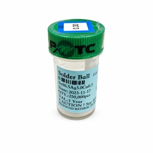 Jar of lead-free solder balls 0,30mm 250,000 units for BGA reballing