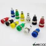 BS4302 Pack 2 4mm Female Red-Black Terminals for Panels