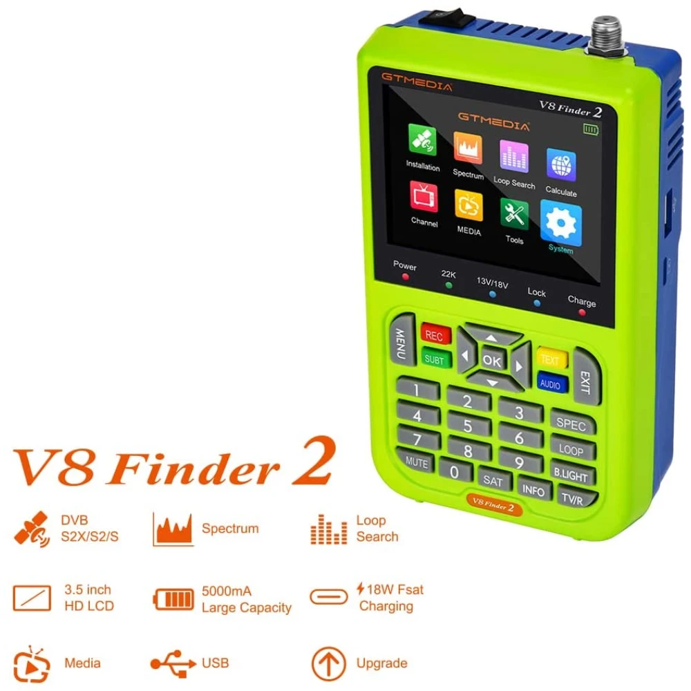 Freesat V8 Finder Satellite Finder HD DVB-S/S2 Portable