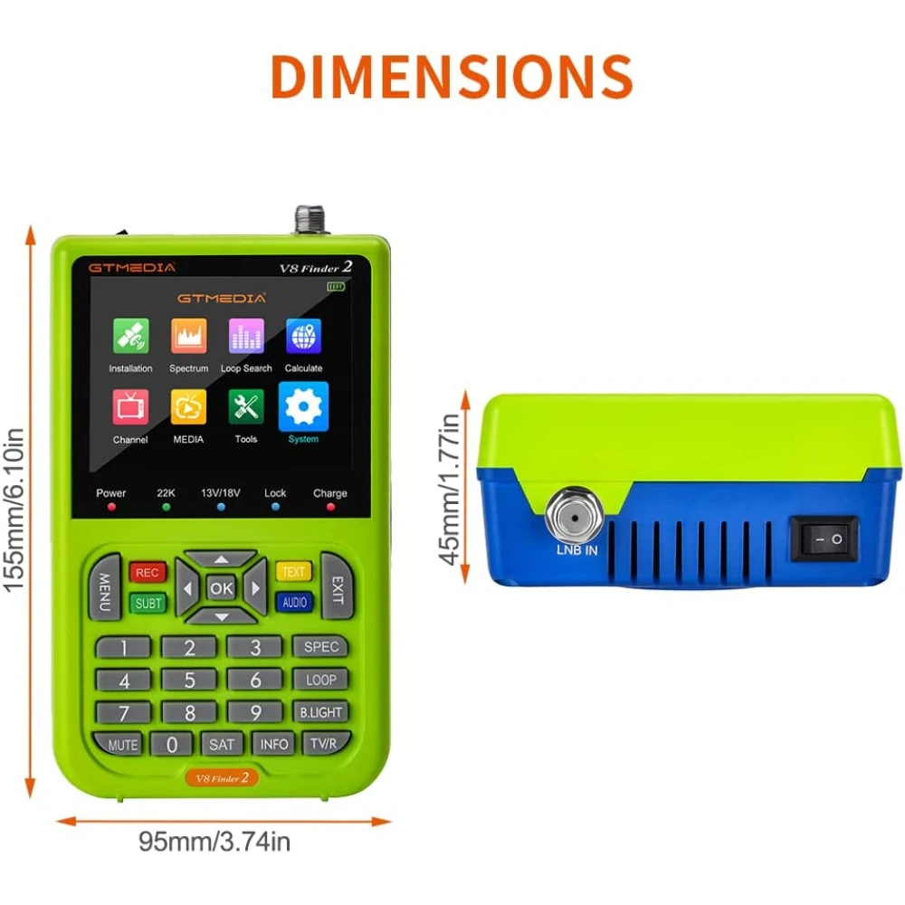 Freesat V8 Finder Satellite Finder HD DVB-S/S2 Portable