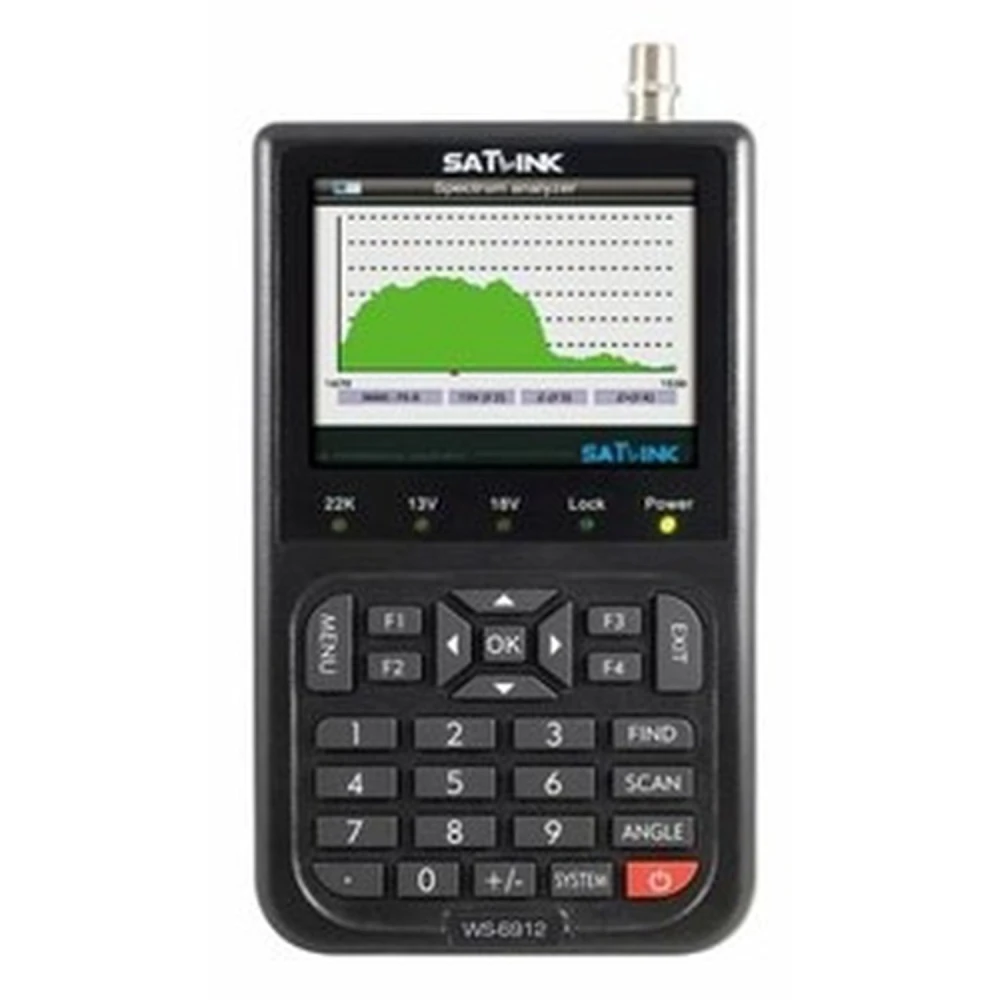 Satlink WS-6912 Satellite Finder for DVB-S/DVB-S2 - Portable Signal Meter