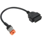 Harley Davidson OBD1 4-pin to OBDII 16-pin diagnostic adapter cable