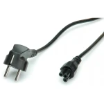 1.8m Schuko power cable C5 laptop with 90° plug and straight connector