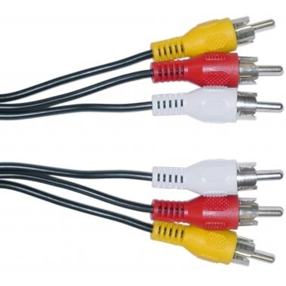 3 RCA Audio and Video Cable 1.2 m