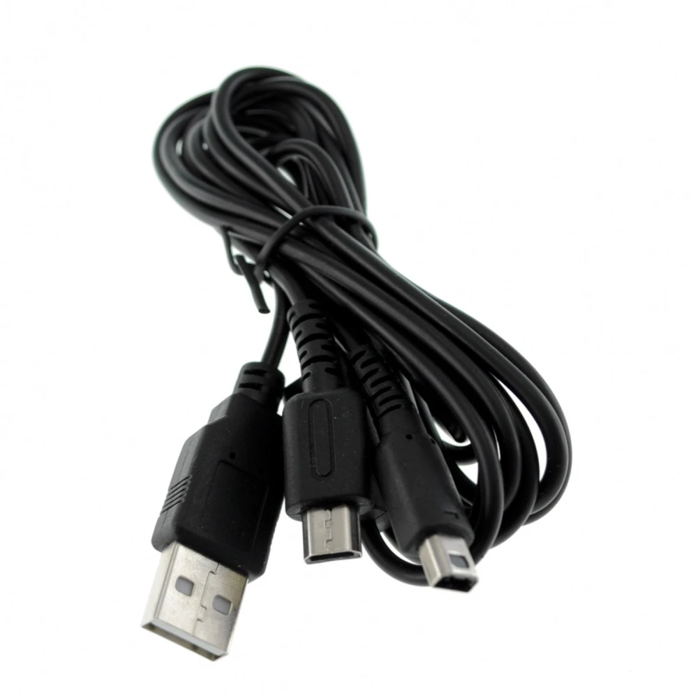 Compatible dual USB charger cable for NDSLITE, NDSI, DSI XL and 3DS