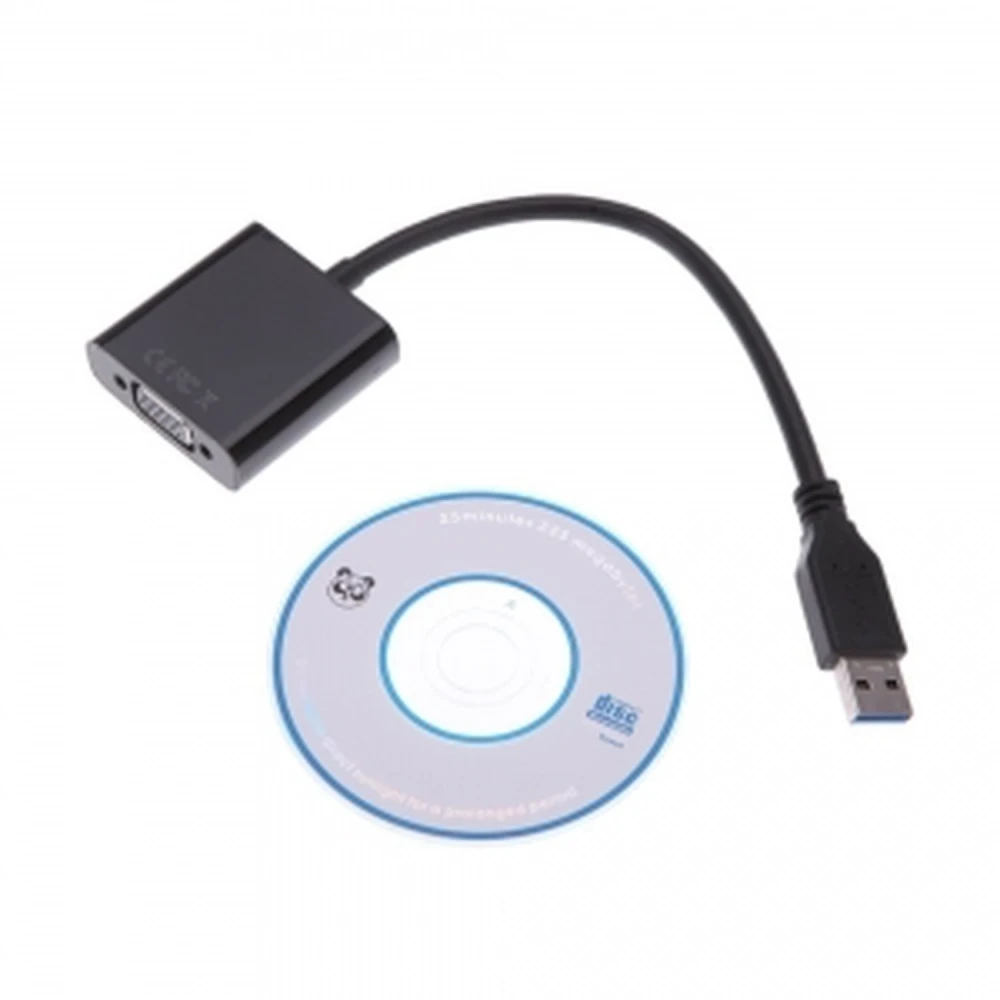 USB 3.0 to VGA Adapter Cable for 1080p Monitor - satkit