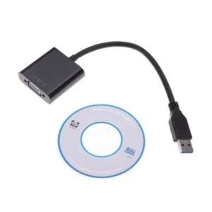 satkit USB 3.0 to VGA Adapter Cable for 1080p Monitor - satkit