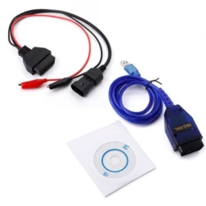 Fiat 3 Pin OBD2 KKL VAG 409.1 USB diagnostic cable with Alfa Fiat interface
